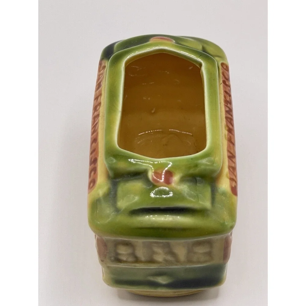 Toothpick Holder San Francisco Trolley CarMulti Color Vtg SNCO Imports‎ Japan 2